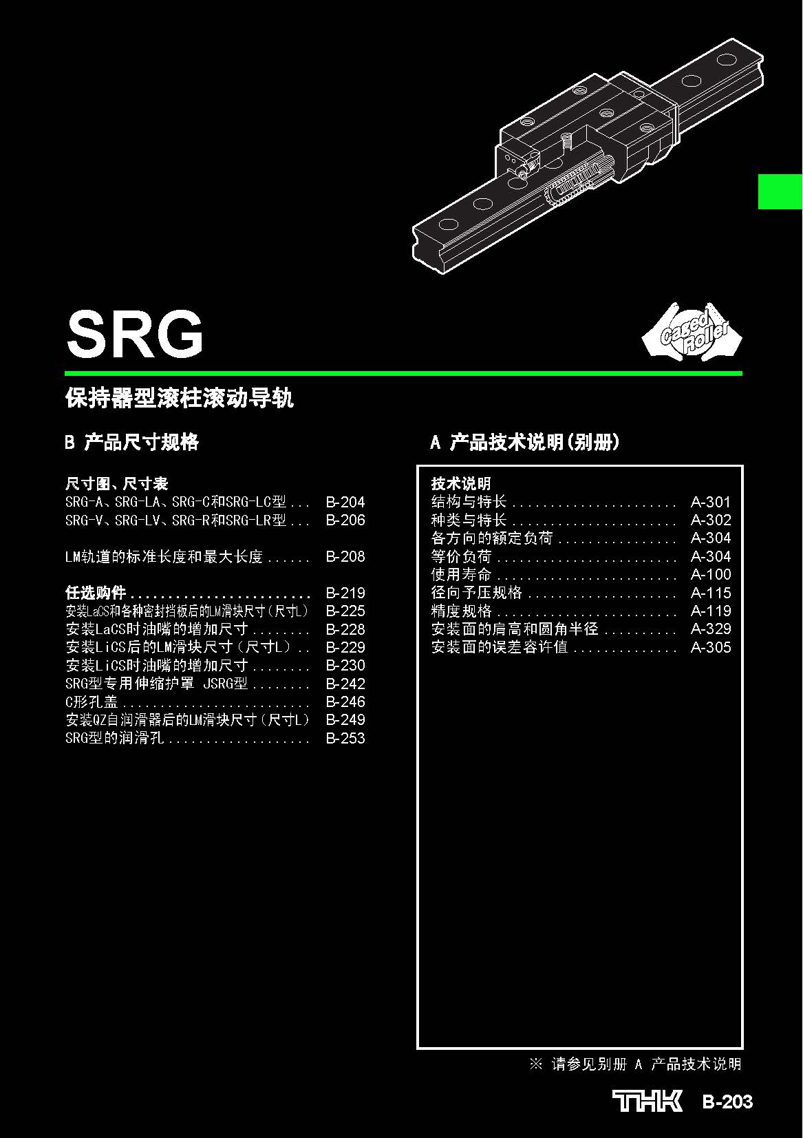 thk重负载直线导轨srg